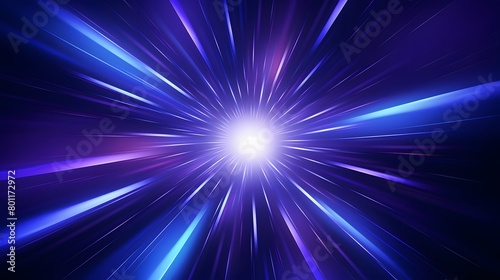 Radial blue and pruple light through the tunnel glowing in the darkness for print designs templates, Advertising materials, Email Newsletters, Header webs, e commerce signs retail shopping, advertisem