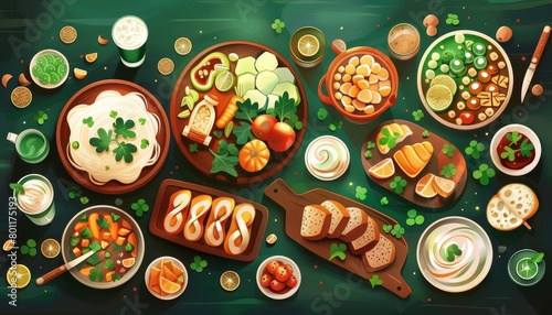 Typical Irish food, Saint Patricks Day