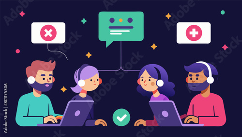A multiplayer game that offers a feature to turn off ingame communication creating a more comfortable environment for players with social anxiety.. Vector illustration