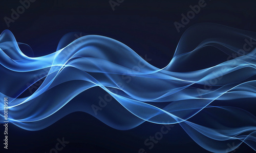 flowing blue elegant abstract background