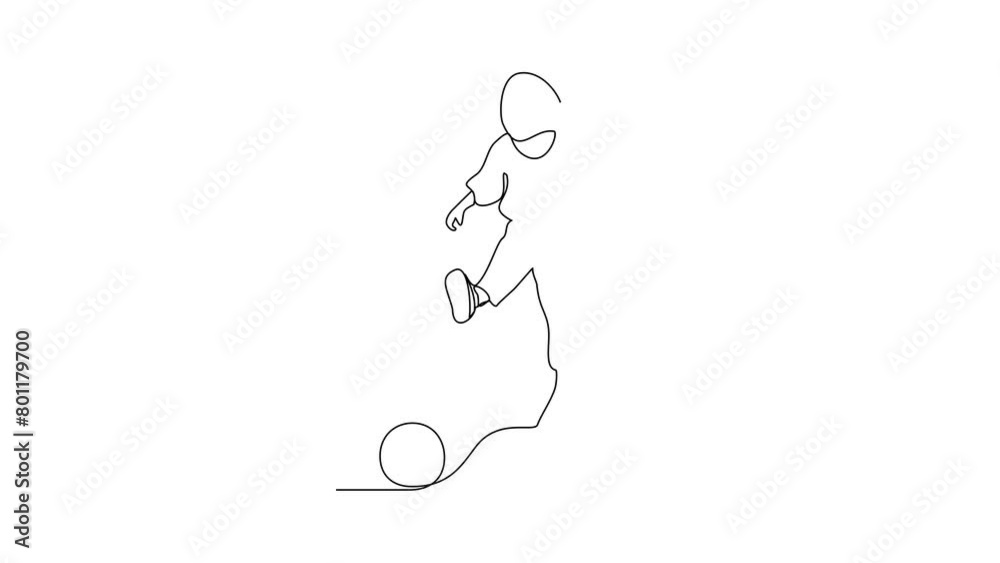 Animated self drawing of a child playing football video illustration. The child dribbling the ball, passing the ball, and shooting the ball to the goal. Football video design concept illustration Animated self drawing of a child playing football video illustration. The child dribbling the ball, passing the ball, and shooting the ball to the goal. Football video design concept illustration