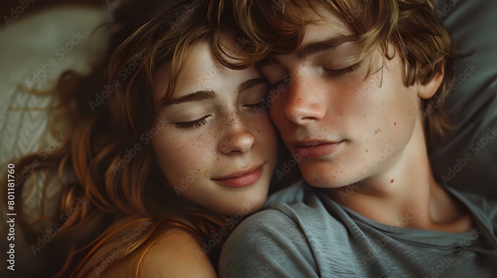 Candid Bond: A Serene Snapshot of Embraced Affection