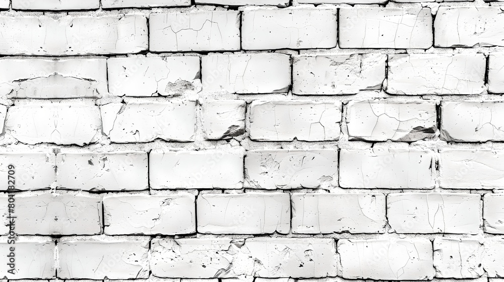 Monochrome Image of a White Brick Wall Texture. Simple Background for Design. Raw and Grungy Style. Abstraction of Urban Material. AI Monochrome Image of a White Brick Wall Texture. Simple Background for Design. Raw and Grungy Style. Abstraction of Urban Material. AI