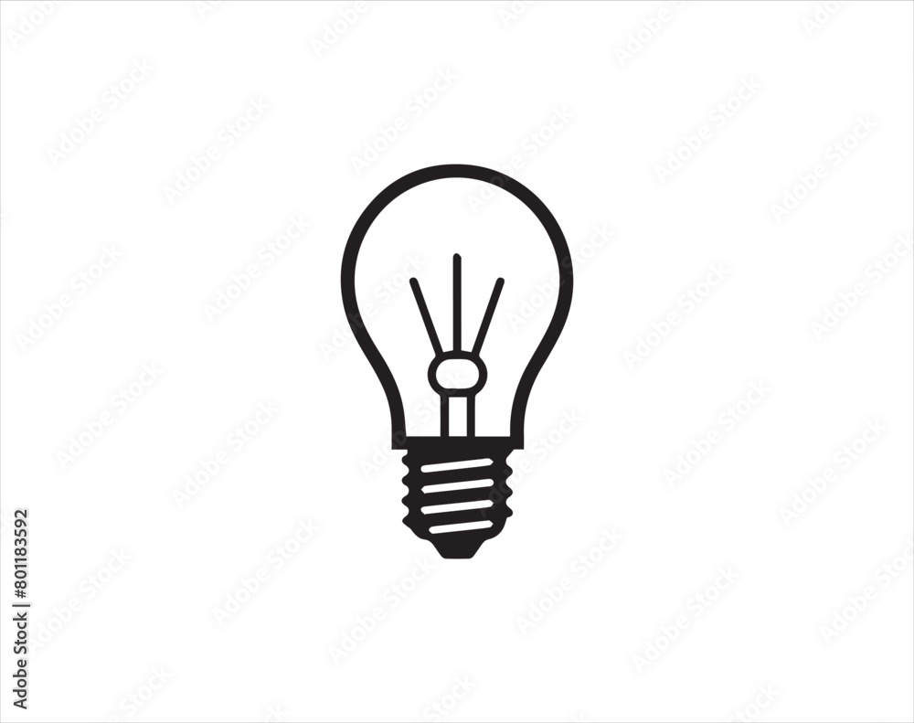 light bulb icon vector design symbol of idea and innovation with creative concept light bulb icon vector design symbol of idea and innovation with creative concept