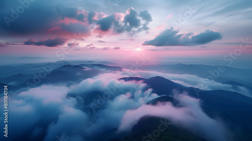 time-lapse sequence of clouds passing over a mountain range, beauty and fragility of Earth's natural cycles