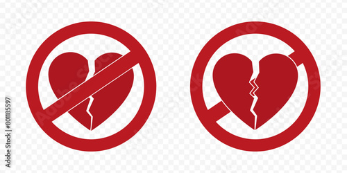 Not love. Forbidden love. No broken heart and love