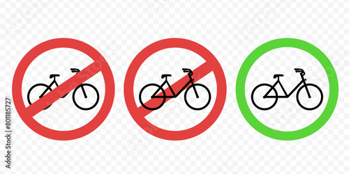 No bicycle. Not allowed drive on bicycle. Allowed bike