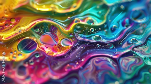  psychedelic liquid patterns, where the swirls of rainbow colors create a vibrant labyrinth. 