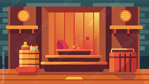 With its soothing heat and calming ambiance the sauna at the fitness center offers a muchneeded escape from the outside world..