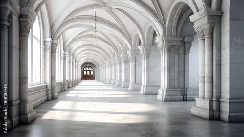 corridor of the church  white hall