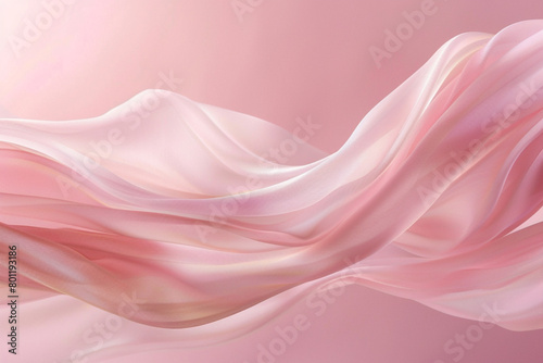 A blush pink wave, tender and sweet, flows smoothly over a blush background, conveying softness and tenderness.