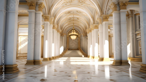interior of the cathedral  white hall