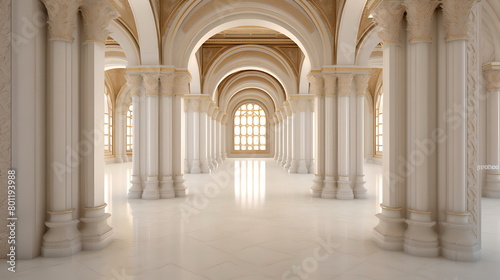 interior of the cathedral  white hall