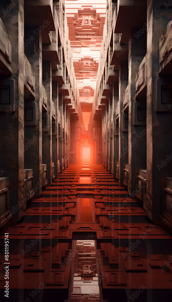 Fototapeta premium ancient megalithic structure, temple of the gods
