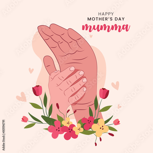 Illustration Celebrating Happy Mother's day © rashmisingh