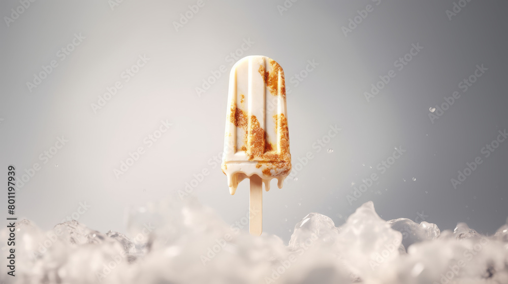 Elegant Aesthetic White Marble Ice Cream with Golden Chocolate Chunks Melting: Exclusive Summer Indulgence Elegant Aesthetic White Marble Ice Cream with Golden Chocolate Chunks Melting: Exclusive Summer Indulgence