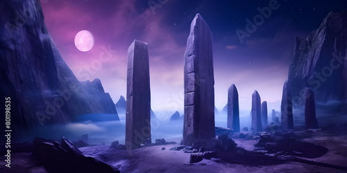 ancient menhirs  megaliths