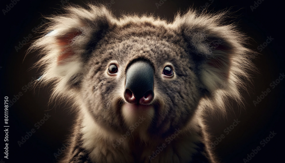 Naklejka premium portrait of a koala