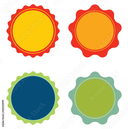 Icono de Etiquetas de colores. Vector
