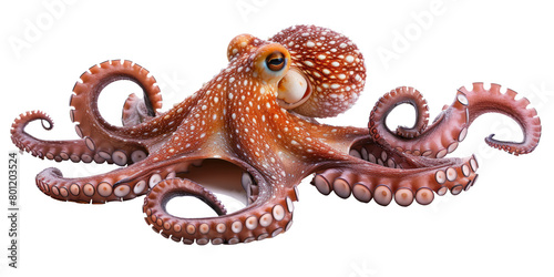 octopus isolated on white background