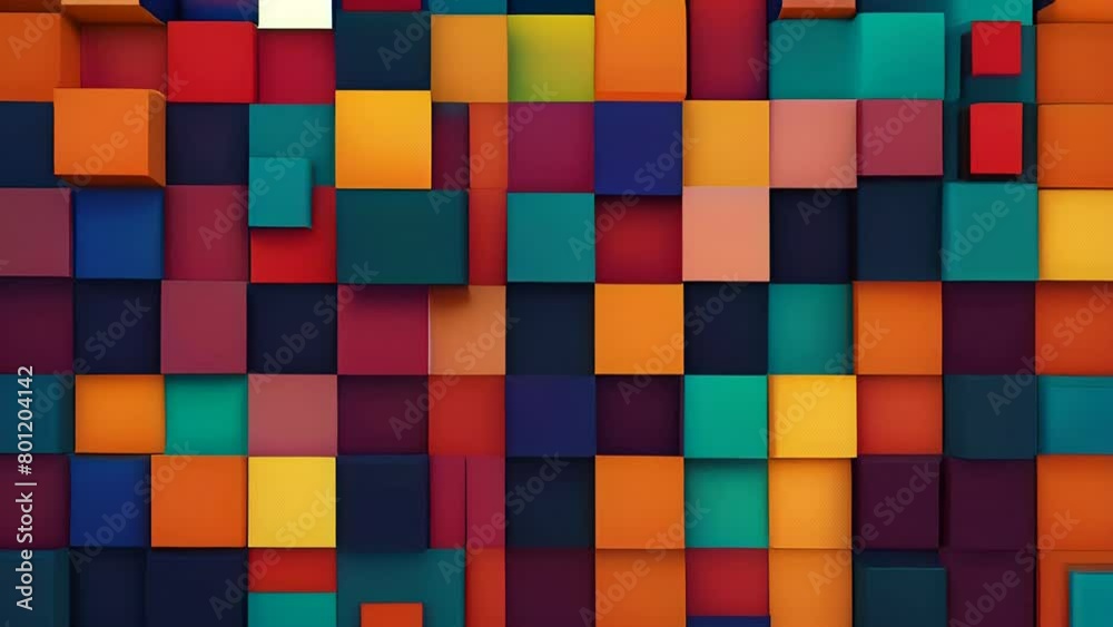 mix of squares and rectangles in vivid colors, geometric abstract background mix of squares and rectangles in vivid colors, geometric abstract background