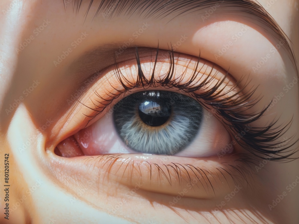 Fototapeta premium close up of a female eye