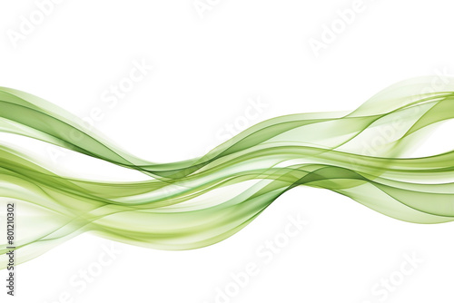 Olive green wave illustration, smooth and natural olive green wave on a white background.