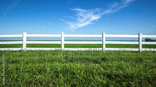white-coloured fence on a sunny day