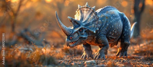 Triceratops Reconstruction A Detailed D Rendering of a Prehistoric Dinosaur