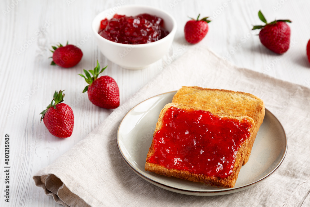 Tasty Strawberry Jam on Toast Tasty Strawberry Jam on Toast