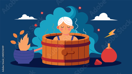 The gentle warmth of the sauna providing relief for menopausal headaches and migraines..