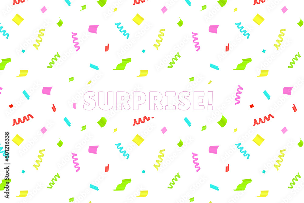 Multicolor confetti celebration design