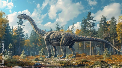 Edmontosaurus Fossil A Vivid D Rendering of the Prehistoric Herbivore photo