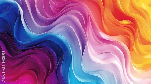 Gradient Trendy smoke waves colorful background wallpaper, 3D render creative smoke swoosh style soft lines, Abstract design smoke wavy pattern illustration wallpaper