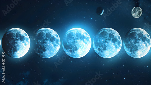 Hologram of Moon Phases 