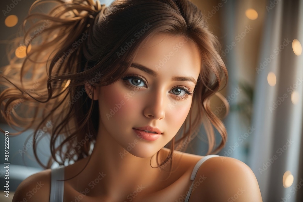 Naklejka premium portrait of a woman
