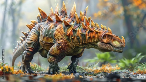 Kentrosaurus A Jurassic Herbivore in D Rendered Splendor