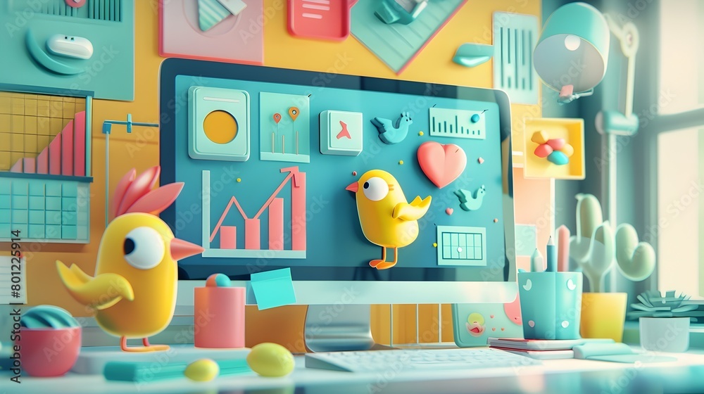 Colorful Social Media Engagement Metrics Visualized with Charts and Graphs Showcasing Likes Shares and Comments Colorful Social Media Engagement Metrics Visualized with Charts and Graphs Showcasing Likes Shares and Comments