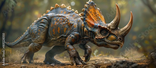 Vivid D Reconstruction of the Zuniceratops A Glimpse into Prehistoric Life