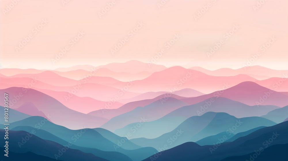 Dreamy mountain layers landscape background wallpaper
