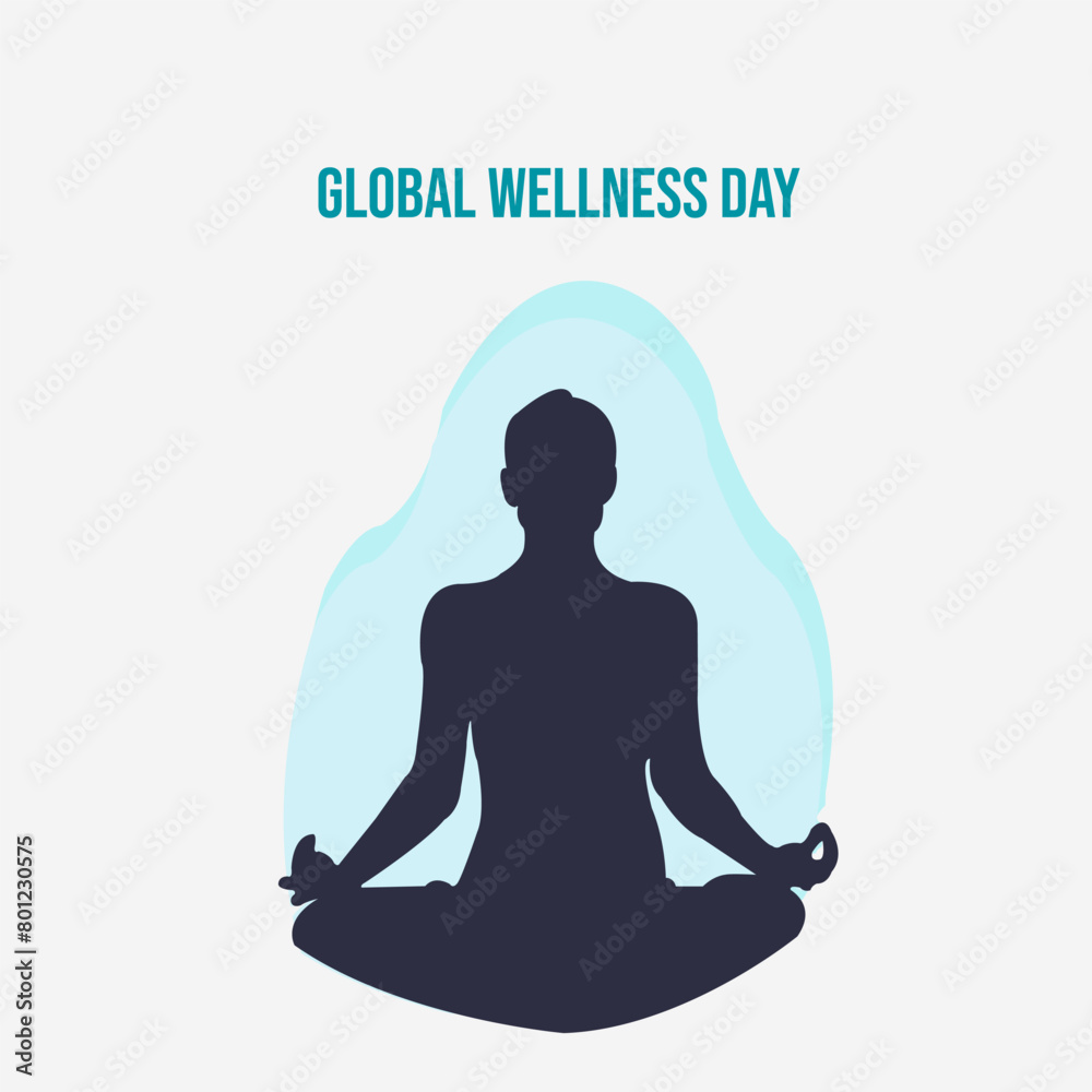 vector graphic of Global Wellness Day good for national Global Wellness Day celebration. flat design. flyer design.flat illustration. vector graphic of Global Wellness Day good for national Global Wellness Day celebration. flat design. flyer design.flat illustration.