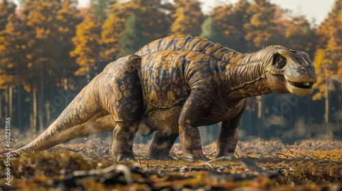 Iguanodon Reigns A Stunning D Rendering of the Iconic Dinosaur © Sittichok