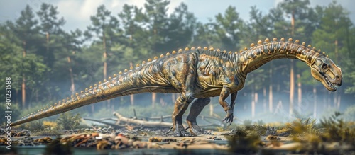 Lambeosaurus Crested Dinosaur Studied in D Rendered