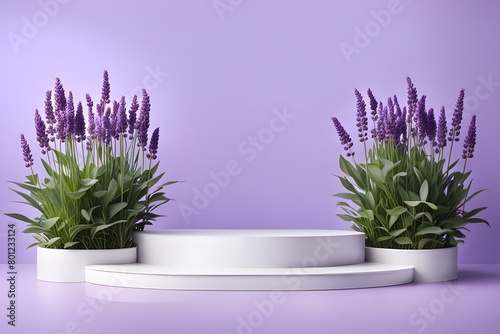 Lavender podium