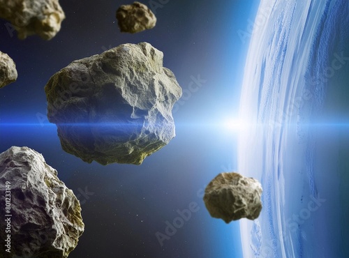 Asteroids and space wallpaper