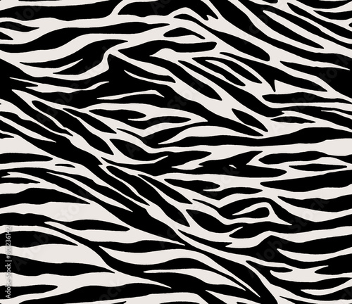 Diagonal zebra pattern. Seamless background.