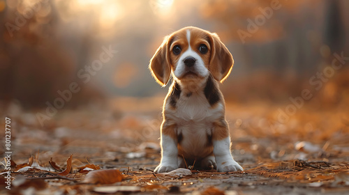 beagle and puppies