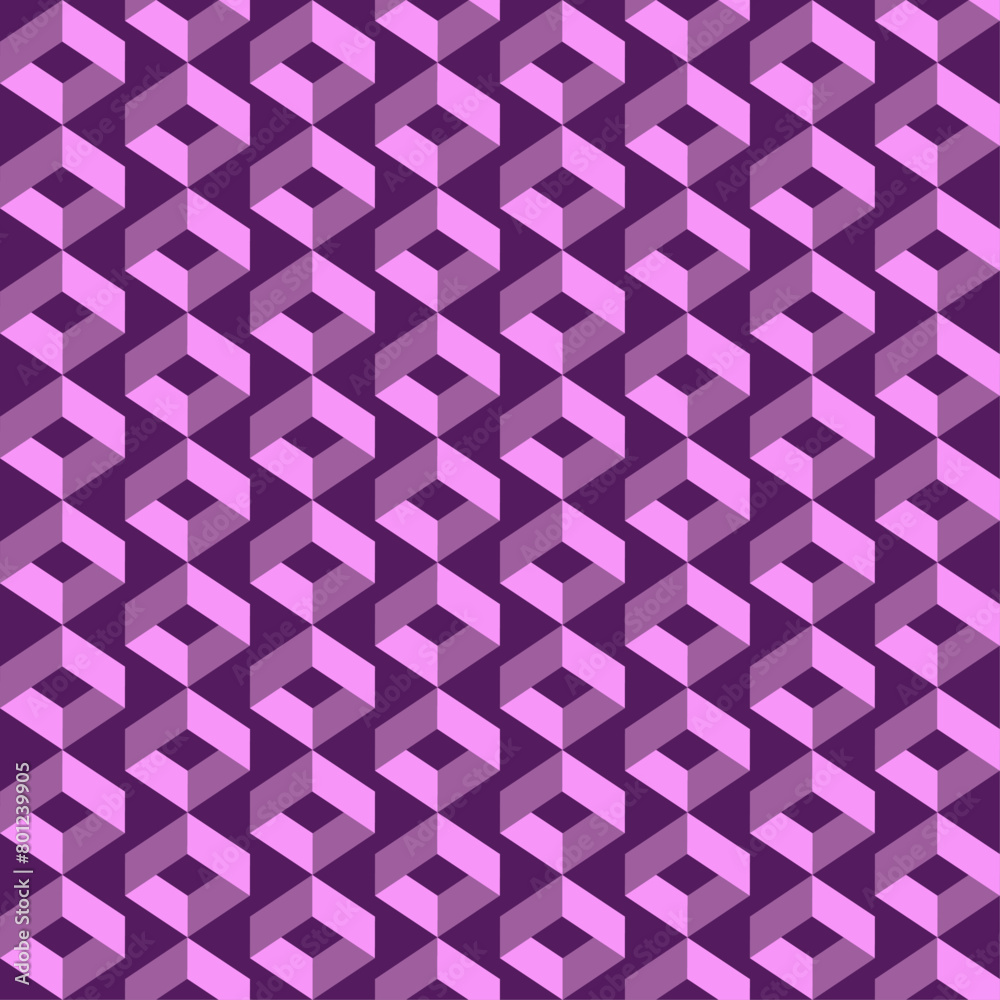 3D geometric abstract seamless pattern 3D geometric abstract seamless pattern