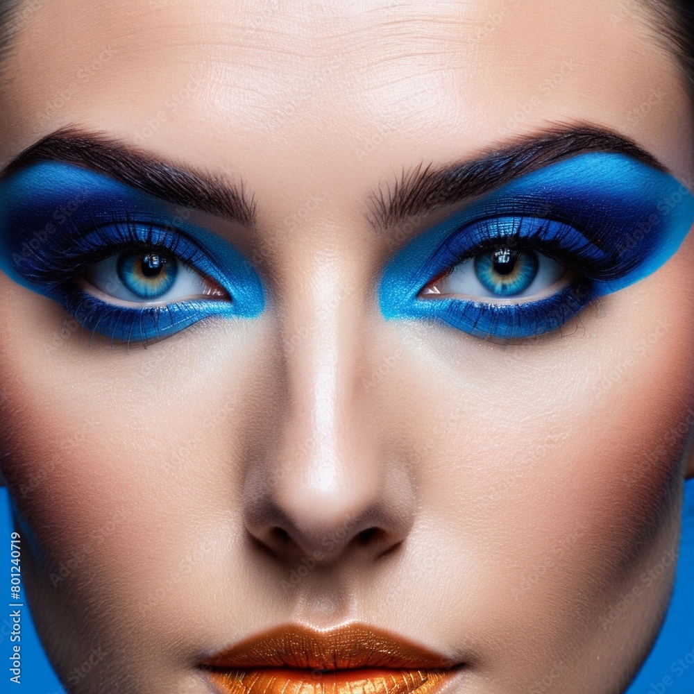 Fototapeta premium A beautiful face with perfect makeup