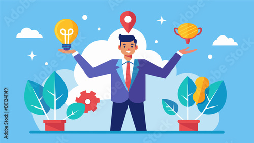 Despite initial doubt from others a neurodivergent entrepreneur successfully expands their business into multiple locations proving that anything is. Vector illustration